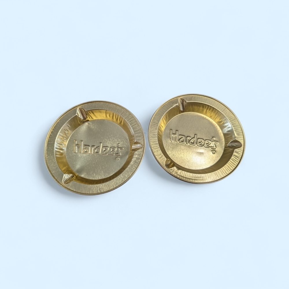 Hardee's Gold Ashtrays